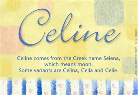 celine name|celine name meaning girl.